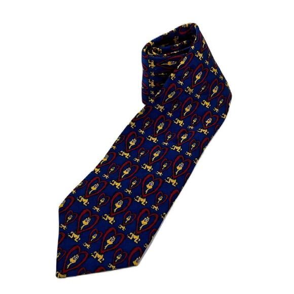 Dr Seuss Enterprises If I Ran the Zoo Tie Blue, Yellow, Red - Picture 1 of 3